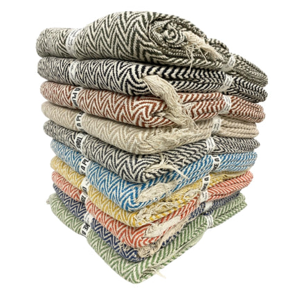 Plaid Gerecycled Katoen Zwart 125x150 cm – Zachte Deken voor Bank