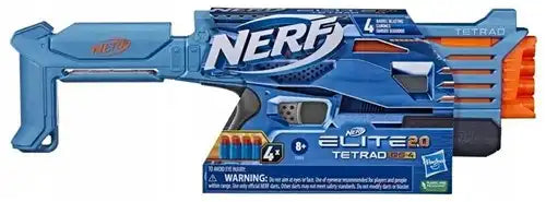 Nerf Elite 2.0 Tetrad QS-4 Blaster 46cm met 4 Darts | Tinyco