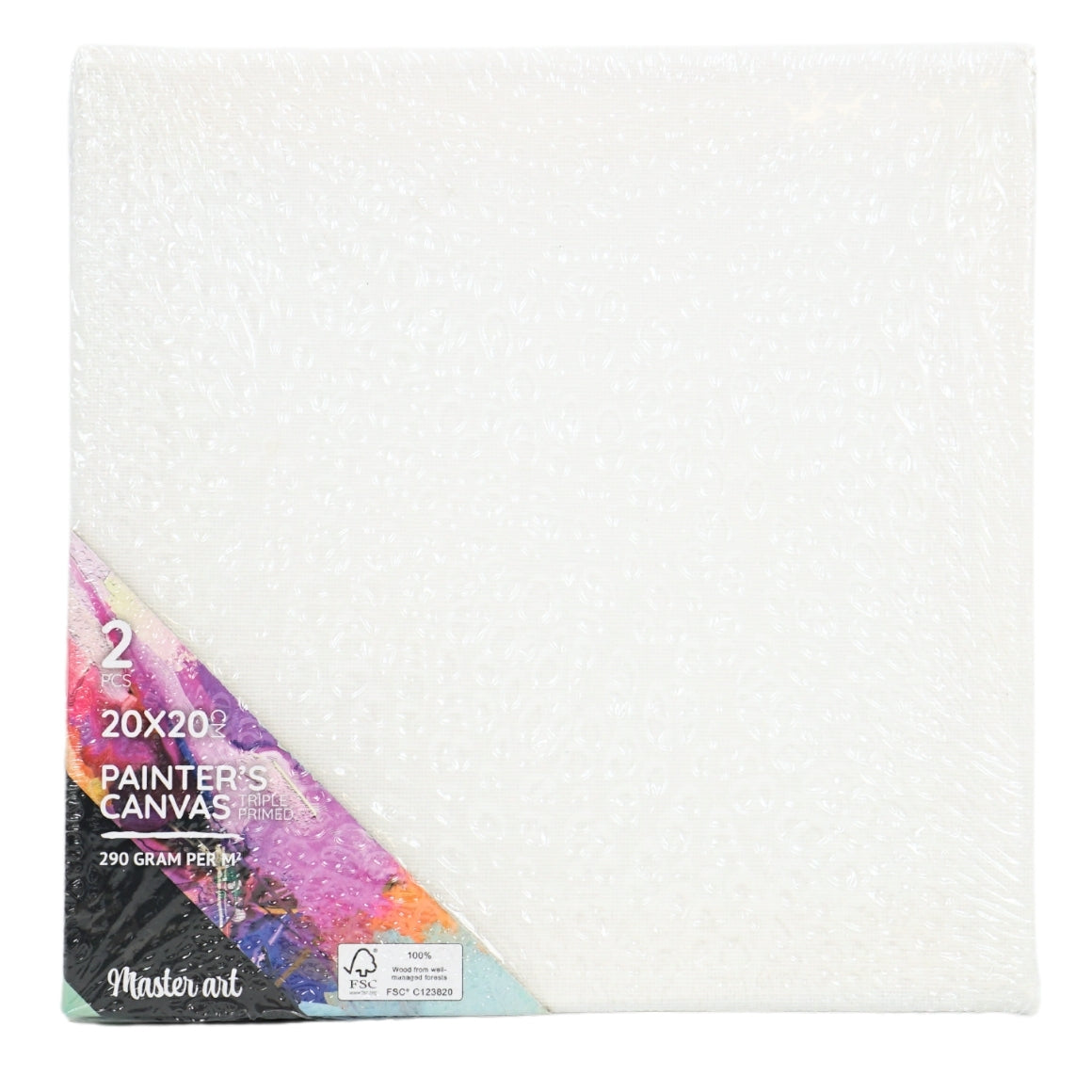 Artcanvas Doek 20x20 cm (2 stuks) – Schilder Canvas